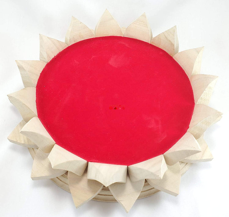 Wooden Lotus Kamal Aasan - BrahmatellsStore