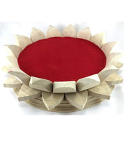 Wooden Lotus Kamal Aasan - BrahmatellsStore