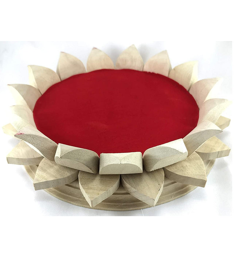 Wooden Lotus Kamal Aasan - BrahmatellsStore
