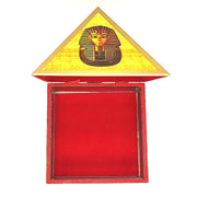 Wooden Vastu Pyramid Wish, Cash, Reiki Box with Egyptian Symbol - BrahmatellsStore