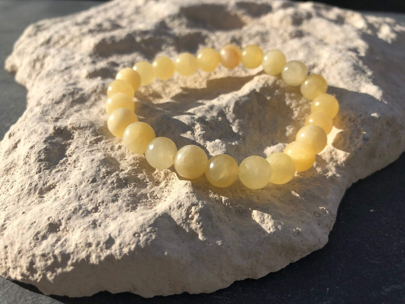 Yellow Aragonite Bracelet: Harmonizing Elegance | Brahmatells - BrahmatellsStore