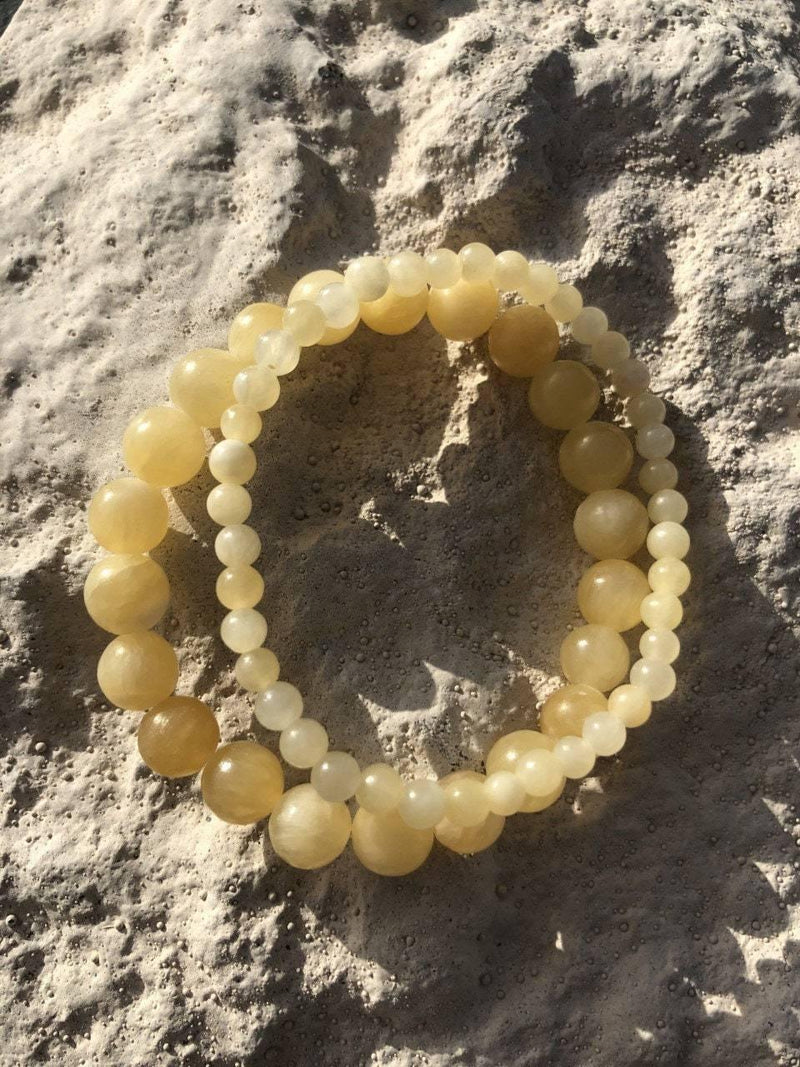 Yellow Aragonite Bracelet: Harmonizing Elegance | Brahmatells - BrahmatellsStore