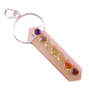 Yellow Aventurine Seven Chakra Double Point Pendant | Brahmatells - BrahmatellsStore