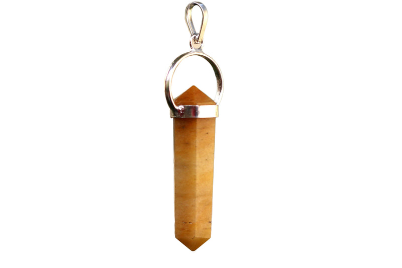 Yellow Jasper Double Side Pendant - BrahmatellsStore