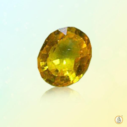 Yellow sapphire canary-yellow BTYS112GSM - BrahmatellsStore