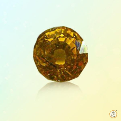 Yellow sapphire deep-yellow-round BTYS117GSM - BrahmatellsStore