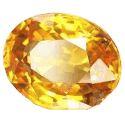 Yellow sapphire gold-yellow BTYS104GSM - BrahmatellsStore