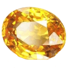 Yellow sapphire gold-yellow BTYS104GSM - BrahmatellsStore