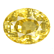 Yellow sapphire oval BTYS110GSM - BrahmatellsStore