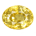 Yellow sapphire oval BTYS110GSM - BrahmatellsStore
