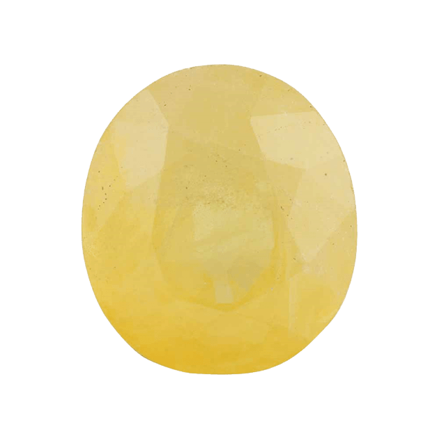 Yellow sapphire soft-Oval BTYS102GSM - BrahmatellsStore