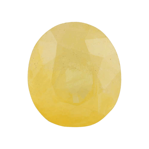 Yellow sapphire soft-Oval BTYS102GSM - BrahmatellsStore