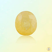 Yellow sapphire soft-Oval BTYS102GSM - BrahmatellsStore