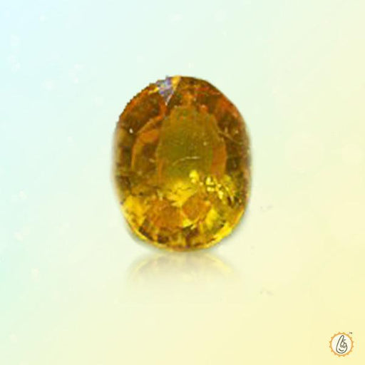 Yellow sapphire soft-oval-dijon BTYS115GSM - BrahmatellsStore
