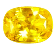 Yellow sapphire soft-square-honey-yellow BTYS107GSM - BrahmatellsStore