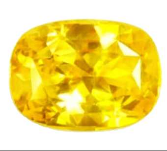 Yellow sapphire soft-square-honey-yellow BTYS107GSM - BrahmatellsStore