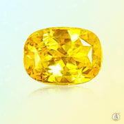 Yellow sapphire soft-square-honey-yellow BTYS107GSM - BrahmatellsStore