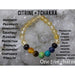 Yellow Sapphire stone with 7 chakra bracelet - BrahmatellsStore