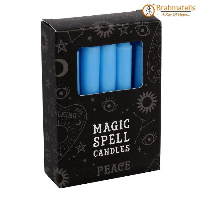 Blue Spell Candles Pack of 10 - BrahmatellsStore
