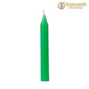 Green Wealth Spell Candles pack of 10 - BrahmatellsStore