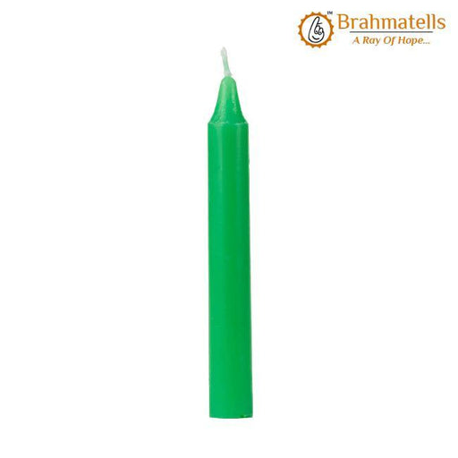 Green Wealth Spell Candles pack of 10 - BrahmatellsStore