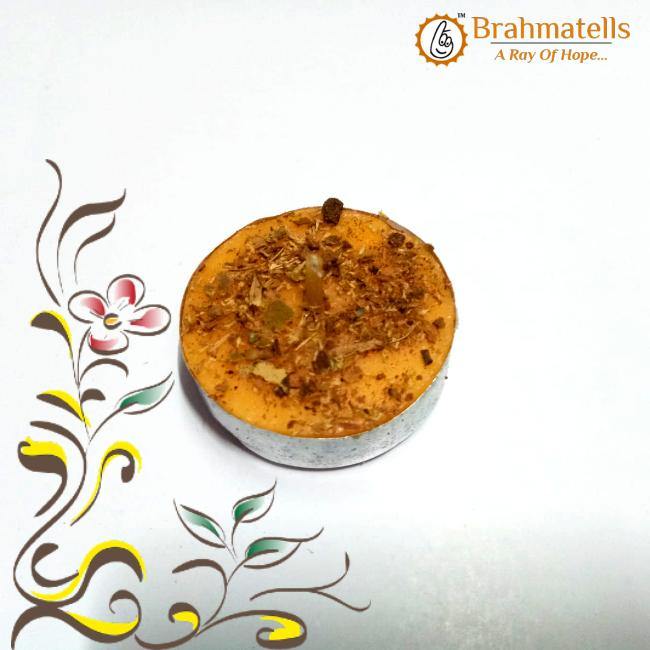 Orange Tea Light Candles - BrahmatellsStore