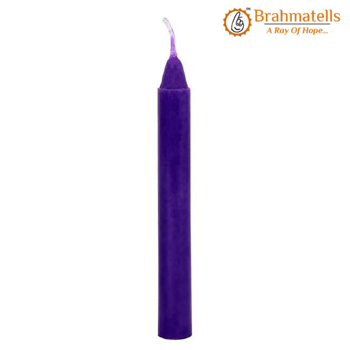 Purple Prosperity Spell Candles Pack of 10 - BrahmatellsStore