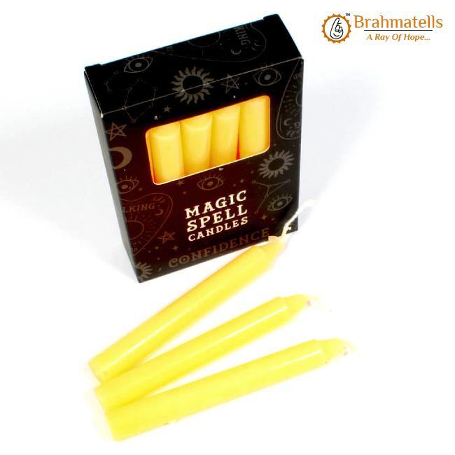 Yellow Success Spell Candles Pack of 10 - BrahmatellsStore